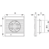Mexen EXS 150 Badventilator, Schnurschalter, weiß - W9604-150K-00