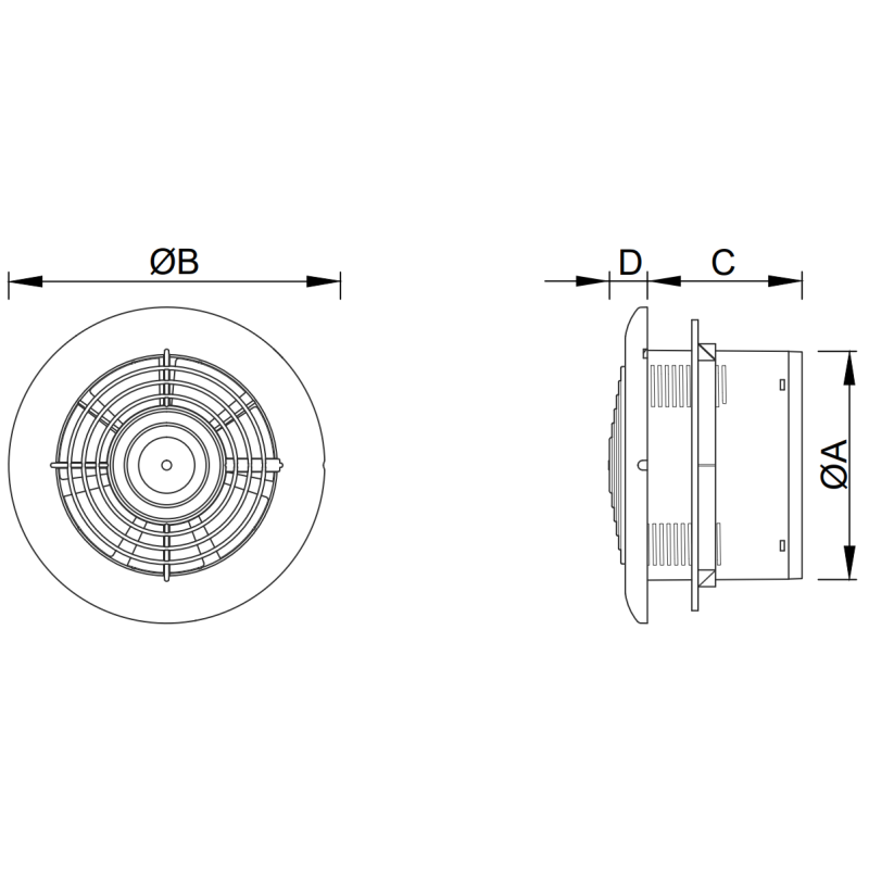 Mexen WXR 100 Badezimmerlüfter, weiß - W9605-100-00