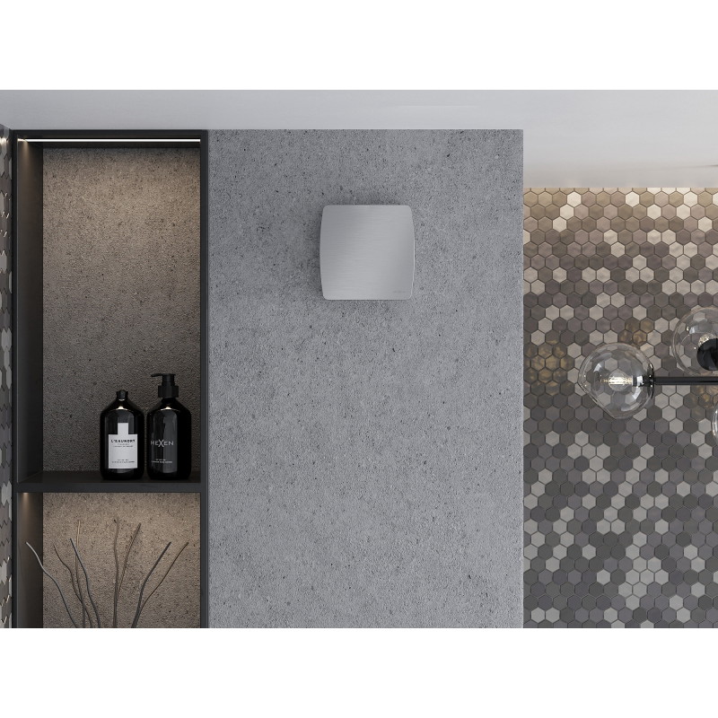 Mexen AXS 100 Badezimmerlüfter mit Timer, silbern - W9601-100T-11