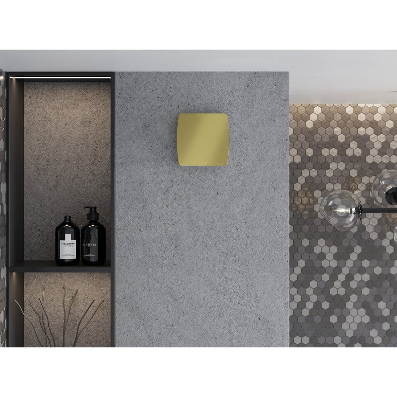 Mexen AXS 100 Badezimmerlüfter mit Timer, gold - W9601-100T-50