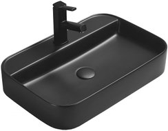 Mexen Sofia Aufsatzwaschbecken 60 x 40 cm, Schwarz Matt - 22156085