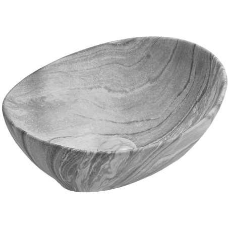 Mexen Elza Aufsatzwaschbecken 40 x 33 cm, grauer Stein - 21014096