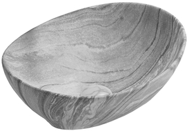 Mexen Elza Aufsatzwaschbecken 40 x 33 cm, grauer Stein - 21014096