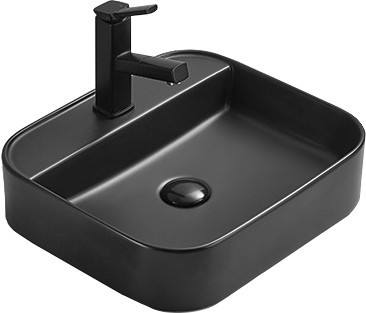 Mexen Sofia Aufsatzwaschbecken 40 x 40 cm, schwarz matt - 22154085