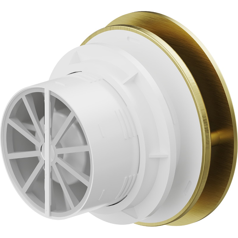 Mexen AXR 100 Badezimmerlüfter mit Feuchtigkeitssensor, golden - W9602-100H-50