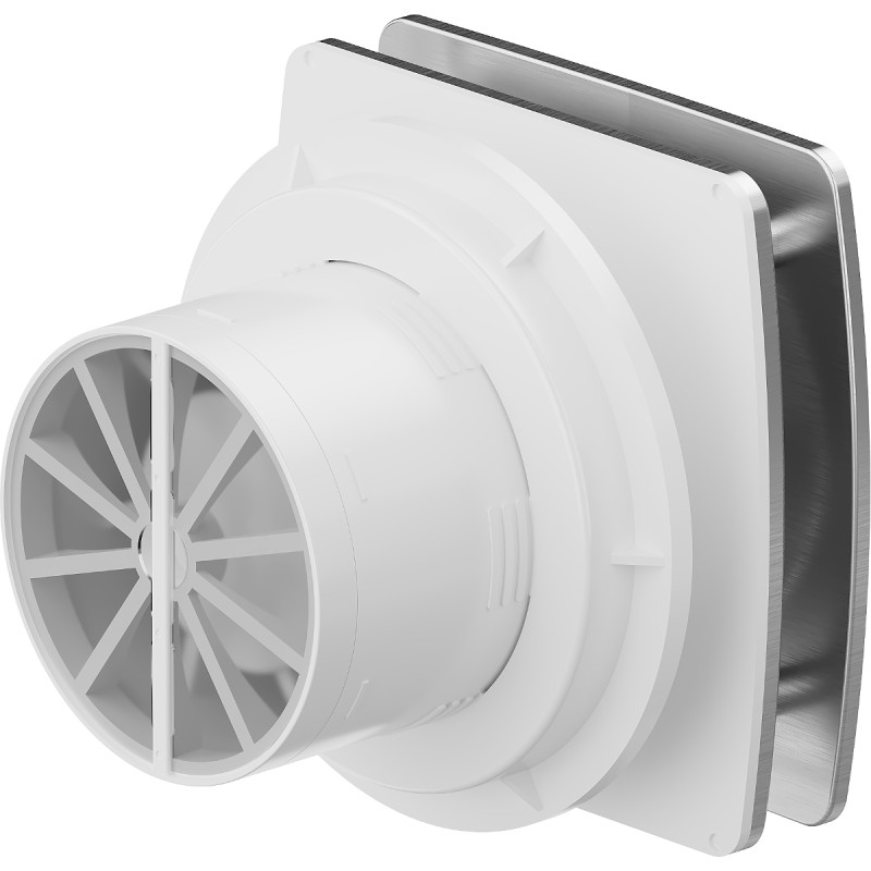Mexen AXS 100 Badezimmerlüfter mit Timer, silbern - W9601-100T-11
