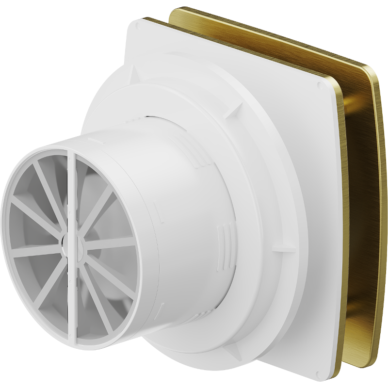 Mexen AXS 100 Badezimmerlüfter mit Feuchtigkeitssensor, Gold - W9601-100H-50