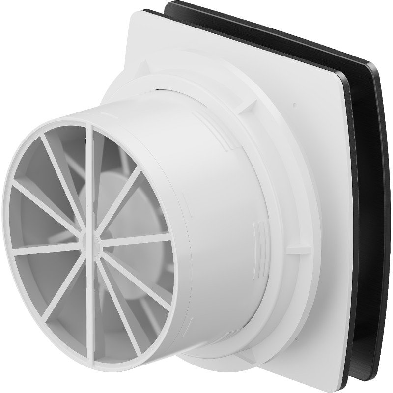 Mexen AXS 150 Badezimmerlüfter mit Feuchtigkeitssensor, schwarz - W9601-150H-70