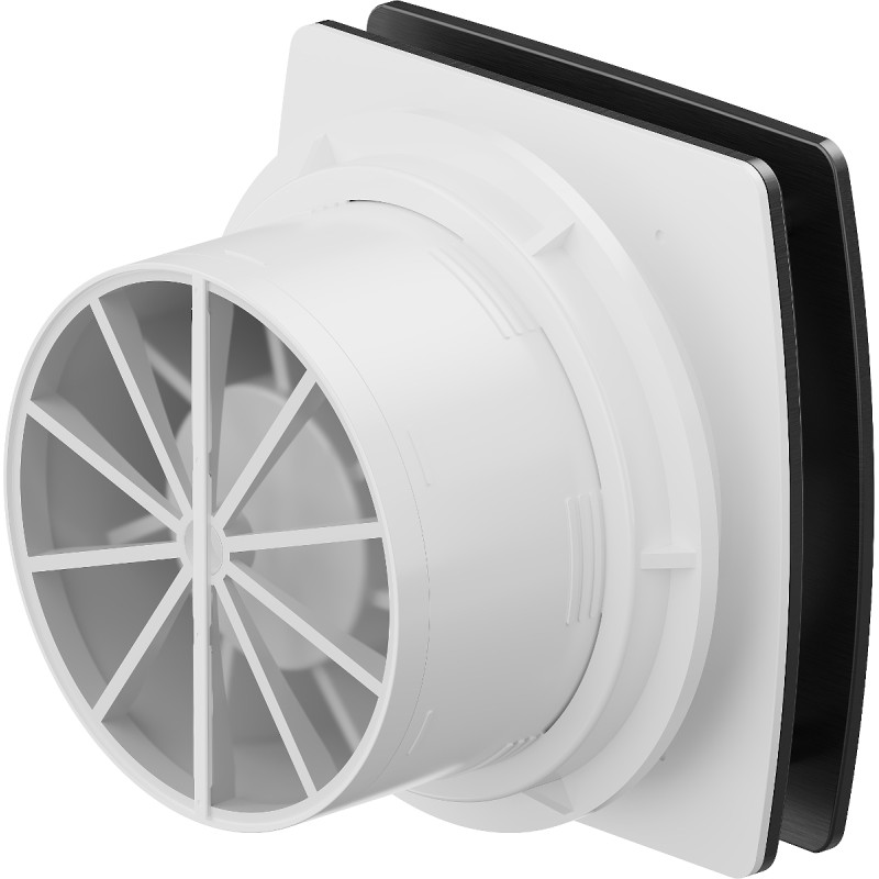 Mexen AXS 150 Badventilator mit Feuchtigkeitssensor, schwarz - W9601-150H-70