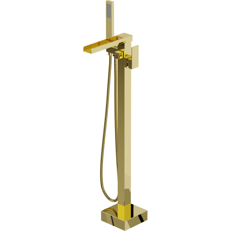 Mexen Algar freistehende Badewannenarmatur, golden - 75733-50