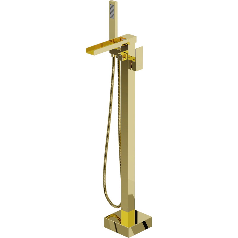 Mexen Algar freistehende Badewannenarmatur, goldfarben - 75733-50