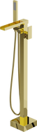 Mexen Algar freistehende Badewannenarmatur, golden - 75733-50
