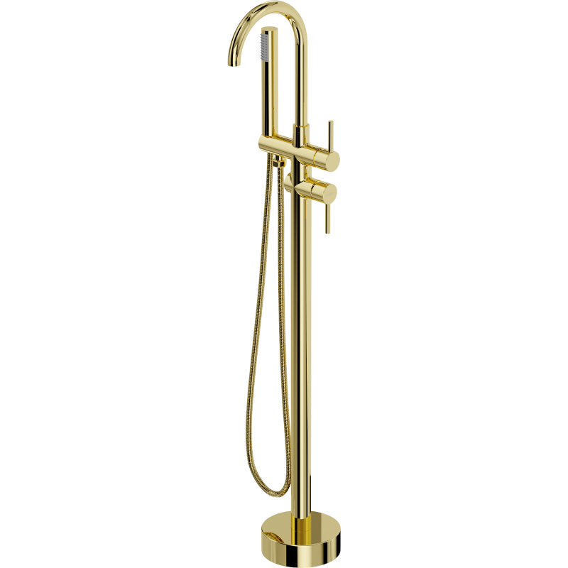 Mexen Alma freistehende Wannenarmatur, gold - 75033-50