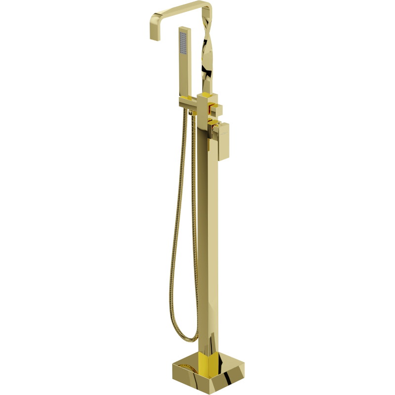 Mexen Avila freistehende Wannenarmatur, gold - 75833-50
