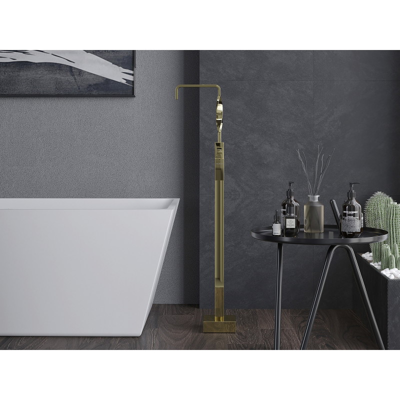 Mexen Avila freistehende Wannenarmatur, gold - 75833-50