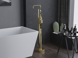 Mexen Avila freistehende Badewannenarmatur, Gold - 75833-50