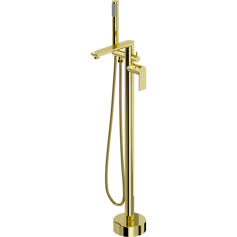 Mexen Leda freistehende Wannenarmatur, gold - 75633-50