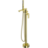 Mexen Leda freistehende Wannenarmatur, gold - 75633-50