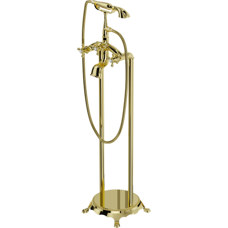 Mexen Retro freistehende Badewannenarmatur, gold - 75933-50
