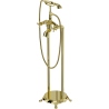 Mexen Retro freistehende Badewannenarmatur, gold - 75933-50