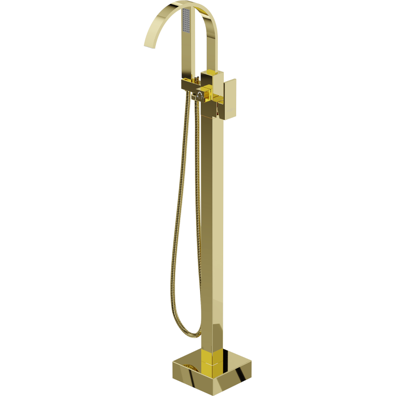 Mexen Veda freistehende Badewannenarmatur, gold - 75433-50