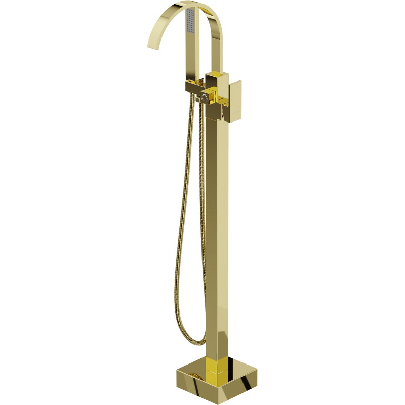 Mexen Veda freistehende Wanneneinhebelmischer, gold - 75433-50