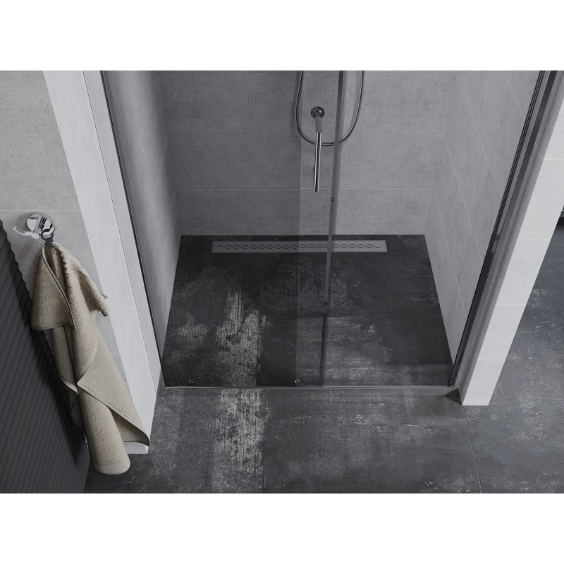 Mexen Apia Schiebetüren für die Dusche 115 cm, transparent, Chrom - 845-115-000-01-00