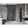 Mexen Velar Schiebetür für Dusche 130 cm, transparent, weiß - 871-130-000-01-20