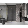 Mexen Velar 160 cm Schiebeduschtür, transparent, gold - 871-160-000-01-50