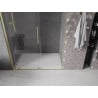 Mexen Velar Schiebetür Duschkabine 160 cm, transparent, gebürstetes Gold - 871-160-000-01-55