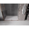 Mexen Velar Schiebetür-Duschwand 140 cm, transparent, Roségold - 871-140-000-01-60