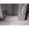 Mexen Velar Schiebeduschtür 150 cm, transparent, gebürstetes Kupfer - 871-150-000-01-65