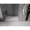 Mexen Velar Schiebeduschtür 150 cm, transparent, gebürstetes Gun Gray - 871-150-000-01-66