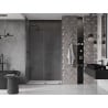 Mexen Velar Schiebetür für Dusche 160 cm, transparent, gebürstetes Gun Gray - 871-160-000-01-66