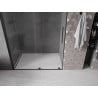 Mexen Velar Schiebetür für Dusche 130 cm, transparent, schwarz - 871-130-000-01-70