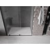 Mexen Velar Schiebetür für Dusche 130 cm, transparent, schwarz - 871-130-000-01-70