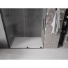 Mexen Velar Schiebeduschtür 160 cm, transparent, schwarz - 871-160-000-01-70