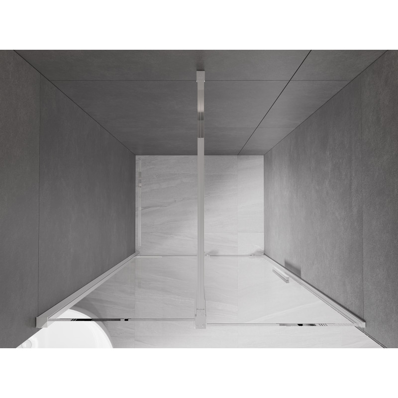 Mexen Velar Schiebetür für Dusche 100 cm, transparent, Chrom - 871-100-000-01-01