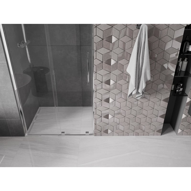 Mexen Velar Schiebetür Dusche 120 cm, transparent, chrom - 871-120-000-01-01