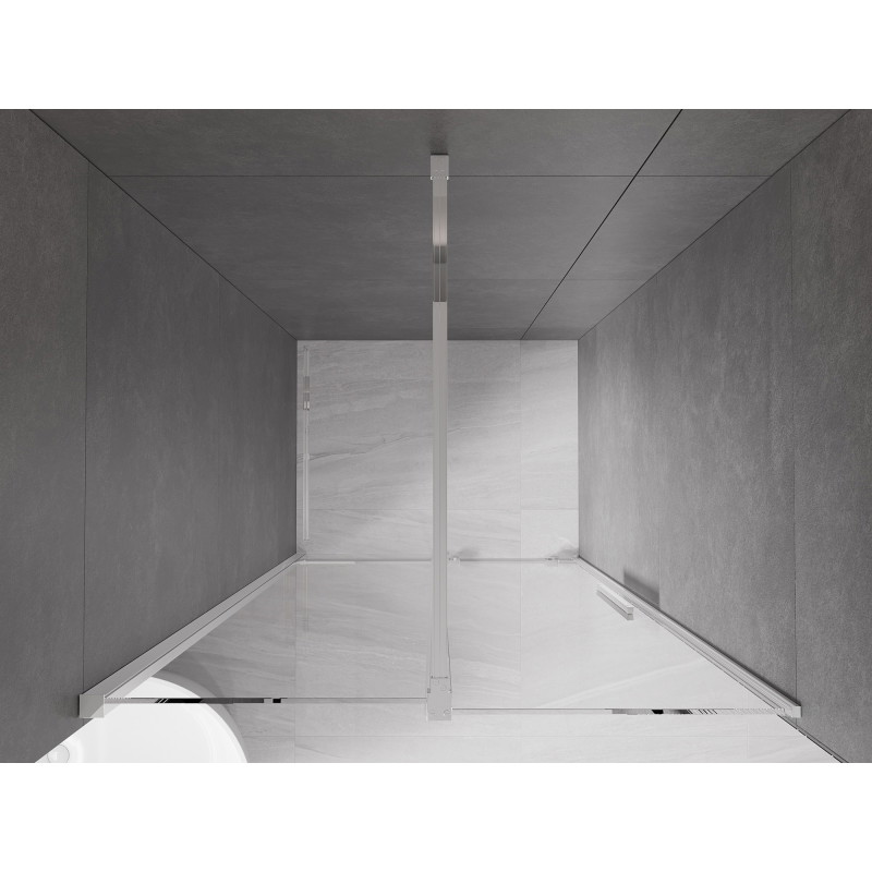 Mexen Velar Schiebetür Duschwand 120 cm, transparent, Chrom - 871-120-000-01-01
