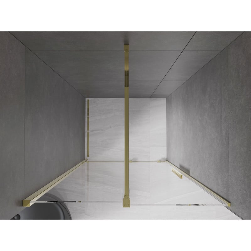 Mexen Velar Schiebetür für Dusche 90 cm, transparent, gold - 871-090-000-01-50
