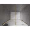 Mexen Velar Schiebeduschtür 110 cm, transparent, gold gebürstet - 871-110-000-01-55