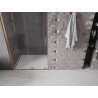 Mexen Velar Schiebetür Dusche 110 cm, transparent, gebürstetes Kupfer - 871-110-000-01-65