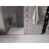 Mexen Velar Schiebetüren für die Dusche 110 cm, transparent, gebürstetes Kupfer - 871-110-000-01-65