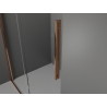 Mexen Velar Schiebetür für die Dusche 120 cm, transparent, Roségold - 871-120-000-01-60