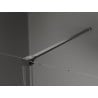Mexen Velar Schiebeduschtür 130 cm, transparent, gebürstetes Gun Gray - 871-130-000-01-66