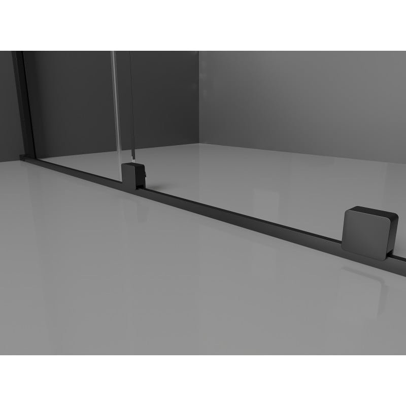 Mexen Velar Schiebetüren für Dusche 90 cm, transparent, schwarz - 871-090-000-01-70