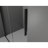 Mexen Velar Schiebetür für Dusche 130 cm, transparent, schwarz - 871-130-000-01-70