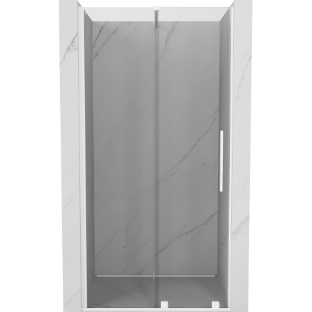 Mexen Velar Duschschiebetür 100 cm, transparent, weiß - 871-100-000-01-20