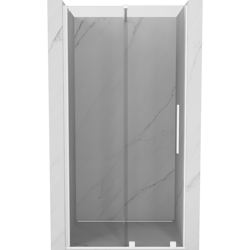 Mexen Velar Schiebetürdusche 110 cm, transparent, weiß - 871-110-000-01-20